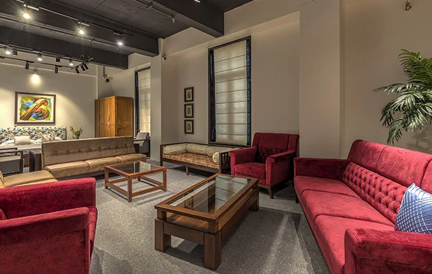 Sofa and wooden furniture showroom Pune