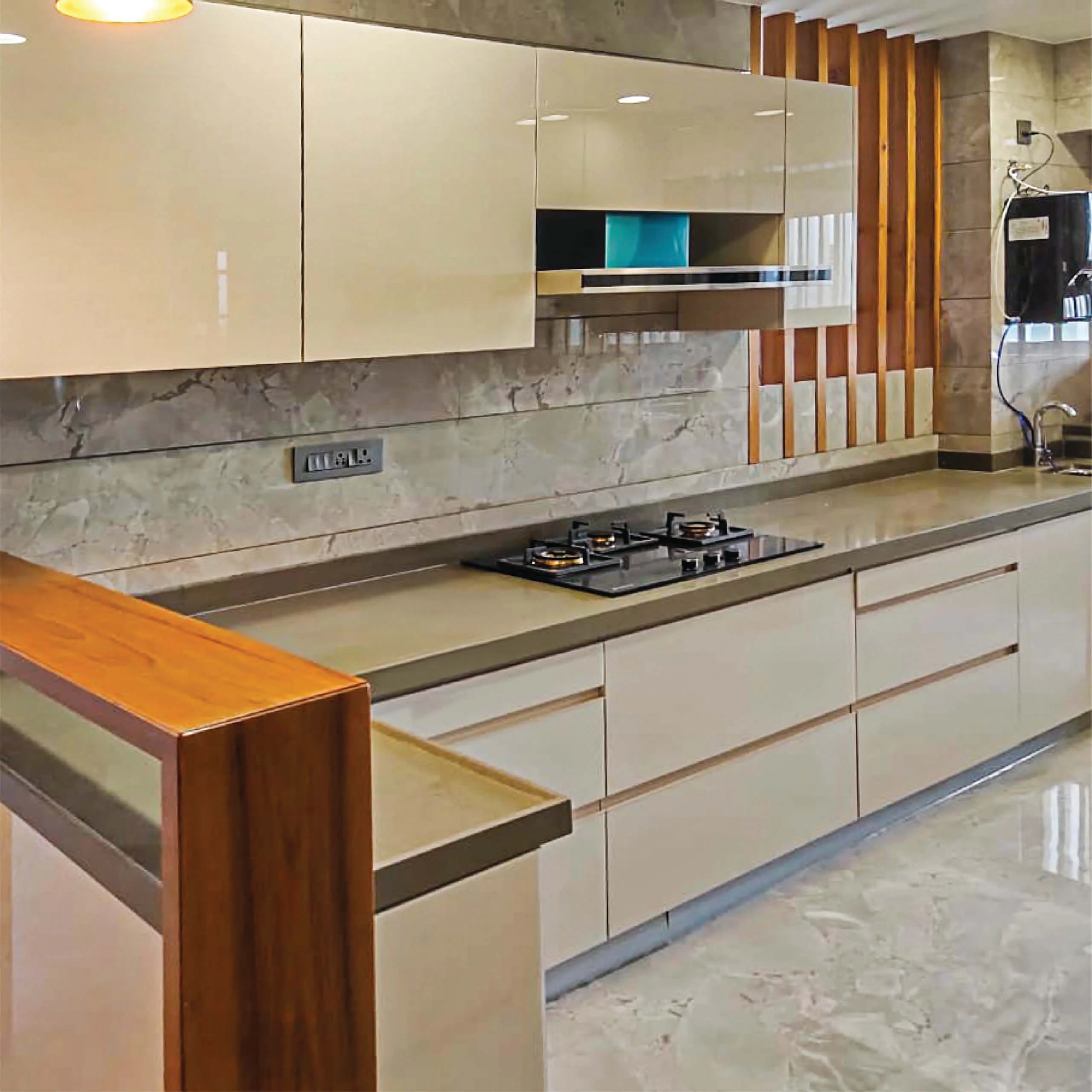 Glossy modular kitchen Pune