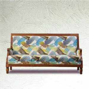 Patterned wooden sofa Pune