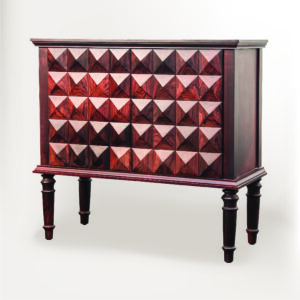 Diamond Cut Console Cum Storage