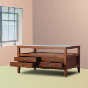 KCT 09 Tiles Drawer Centre Table