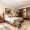 Firefly_A luxurious Indian bedroom styled with solid wood furniture- a polished teak bed with 189206