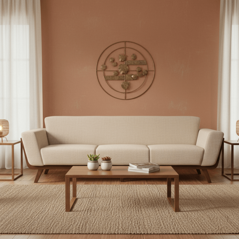 Solid wood living room furniture upgrade for New Year